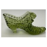 Vintage Collectible FENTON Glass Shoes 6"