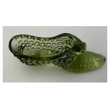 Vintage Collectible FENTON Glass Shoes 6"