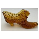 Vintage Collectible FENTON Glass Shoes 6"
