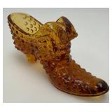 Vintage Collectible FENTON Glass Shoes 6"