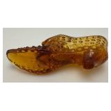Vintage Collectible FENTON Glass Shoes 6"