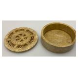 Misc. Vintage Collectibles Including Ballards The Whole World Sings And Soapstone Trinket Box 3 1/2" x 1"