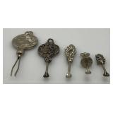 Vintage Ornate Snuff Spoons & More