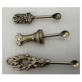 Vintage Ornate Snuff Spoons & More