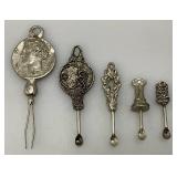 Vintage Ornate Snuff Spoons & More