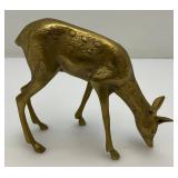 Misc. Vintage Collectible Brass Deer Tallest Is 6 3/4"