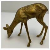 Misc. Vintage Collectible Brass Deer Tallest Is 6 3/4"