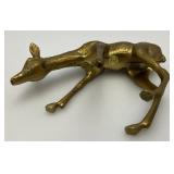 Misc. Vintage Collectible Brass Deer Tallest Is 6 3/4"