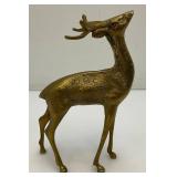 Misc. Vintage Collectible Brass Deer Tallest Is 6 3/4"