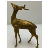 Misc. Vintage Collectible Brass Deer Tallest Is 6 3/4"