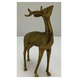 Misc. Vintage Collectible Brass Deer Tallest Is 6 3/4"