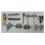 Misc. Vintage Jewelry Including Hair Clips And more