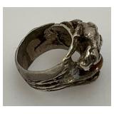 Misc. Vintage Jewelry Including Shell Rings, Tiger Ring And more