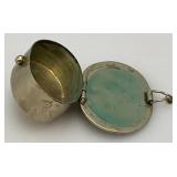 Vintage Alpaca Mexico Silver And Abalone Trinket Box 18.26 Grams overall 5/8" 1 3/8" x 1 3/4"