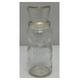 Vintage Limited Edition 75th Anniversary Glass Mr. Peanut Jar 9 1/2" Tall