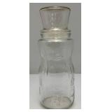 Vintage Limited Edition 75th Anniversary Glass Mr. Peanut Jar 9 1/2" Tall
