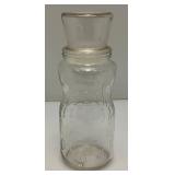 Vintage Limited Edition 75th Anniversary Glass Mr. Peanut Jar 9 1/2" Tall