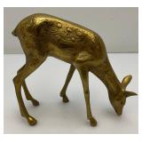Misc. Vintage Collectible Brass Deer Tallest 7"