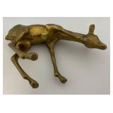 Misc. Vintage Collectible Brass Deer Tallest 7"