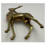 Misc. Vintage Collectible Brass Deer Tallest 7"