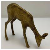 Misc. Vintage Collectible Brass Deer Tallest 7"