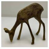 Misc. Vintage Collectible Brass Deer Tallest 7"