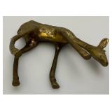 Misc. Vintage Collectible Brass Deer Tallest 7"