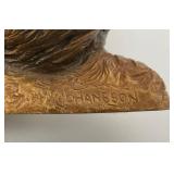 Vintage Ceramic Buffalo Head Wall Hanging 5" x 5 1/2" x 8"