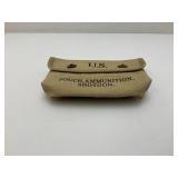 US WWII Canvas Shotgun Shell Ammunition Pouch 5" x 7"