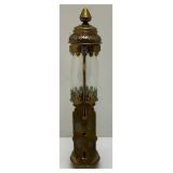 Est. $150.00-$250.00 CER Railway Brass Railway Carriage Lamp, Candle Lamp 13 1/2"