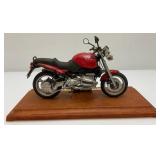 Miniature Die-Cast Maisto BMW Motorcycle With Stand 5" x 9"