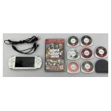 Vintage PSP With Misc. Games Including GRAND THEFT AUTO Chinatown Wars (WORKS)