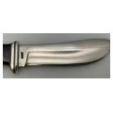 Vintage BUCK USA Beaver Skinner Knife With 4" Blade &  Leather Sheath