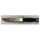 US WWII RH PAL 36 Fighting Knife With 6 1/4" Blade With Sheath And Sharpening Stone