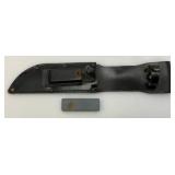US WWII RH PAL 36 Fighting Knife With 6 1/4" Blade With Sheath And Sharpening Stone
