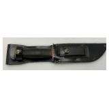 US WWII RH PAL 36 Fighting Knife With 6 1/4" Blade With Sheath And Sharpening Stone
