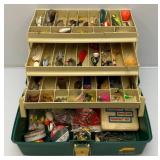 Vintage Plano Tackle Box With Misc. Tackle