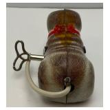 Vintage Tin Litho Key Wind Roll Over Cat Made In US-Zone Germany (Works)