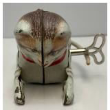 Vintage Tin Litho Key Wind Roll Over Cat Made In US-Zone Germany (Works)