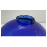 Pair Of Antique Colbalt Blue Glass Lightning Rod Globes 5"