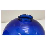 Pair Of Antique Colbalt Blue Glass Lightning Rod Globes 5"
