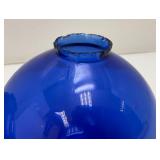 Pair Of Antique Colbalt Blue Glass Lightning Rod Globes 5"