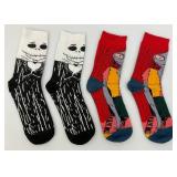 Misc. Collectible Disney Socks Including Nightmare before Christmas, Stitch And More