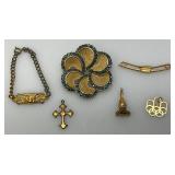 Misc. Vintage Jewelry And Brooch
