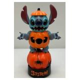 Collectible Disney Pumpkin STITCH Halloween Figurine (Like New) 11"