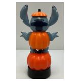 Collectible Disney Pumpkin STITCH Halloween Figurine (Like New) 11"