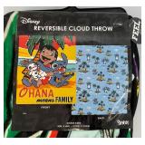Disney STITCH Revesible Cloud Throw (NEW) 50In. 60In.