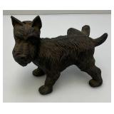 Vintage Cast Iron Scottie Dog Door Stop (Bad Dog Lifting Leg) 6 1/2" x 7 1/2"