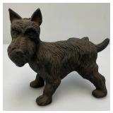 Vintage Cast Iron Scottie Dog Door Stop (Bad Dog Lifting Leg) 6 1/2" x 7 1/2"