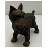 Vintage Cast Iron Scottie Dog Door Stop (Bad Dog Lifting Leg) 6 1/2" x 7 1/2"